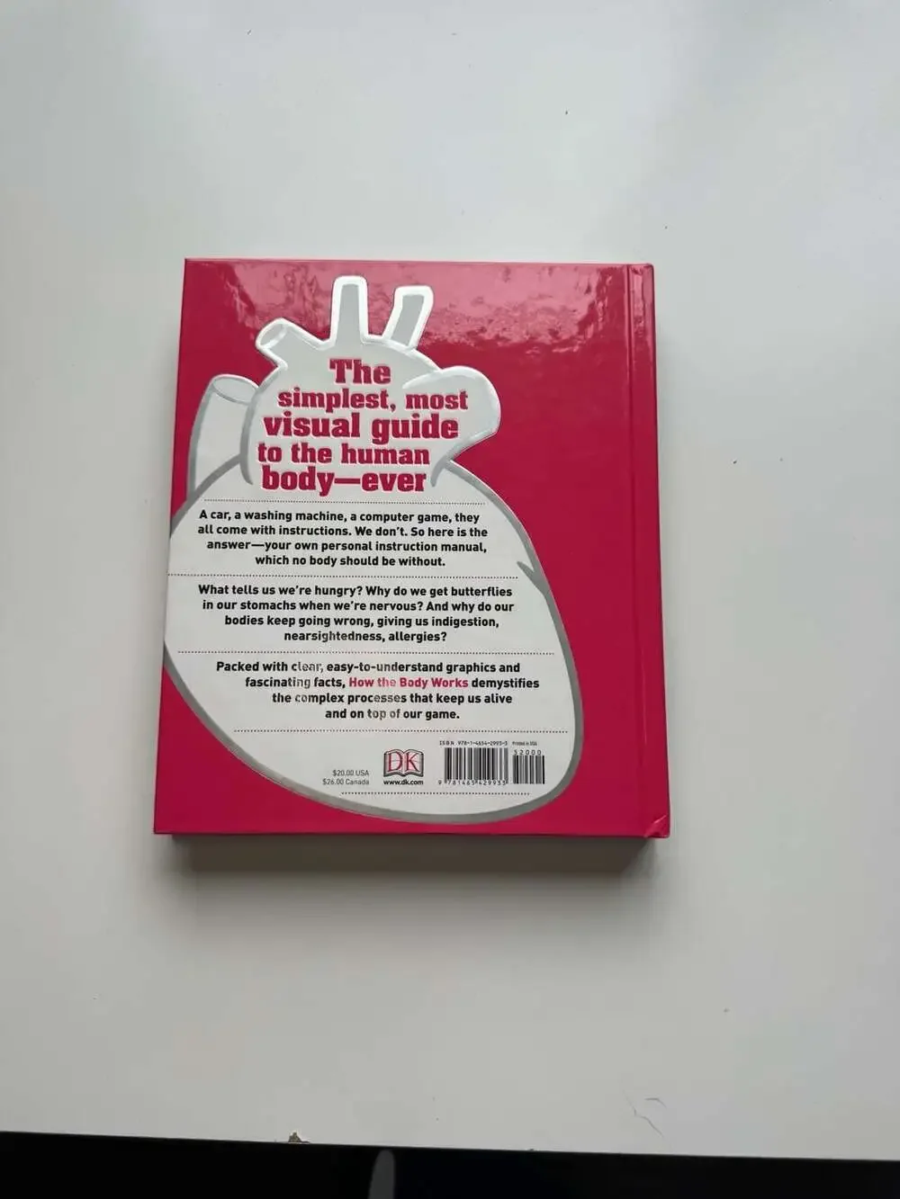 How The Body Works The Facts Simply Explained By DK Hardcover Book